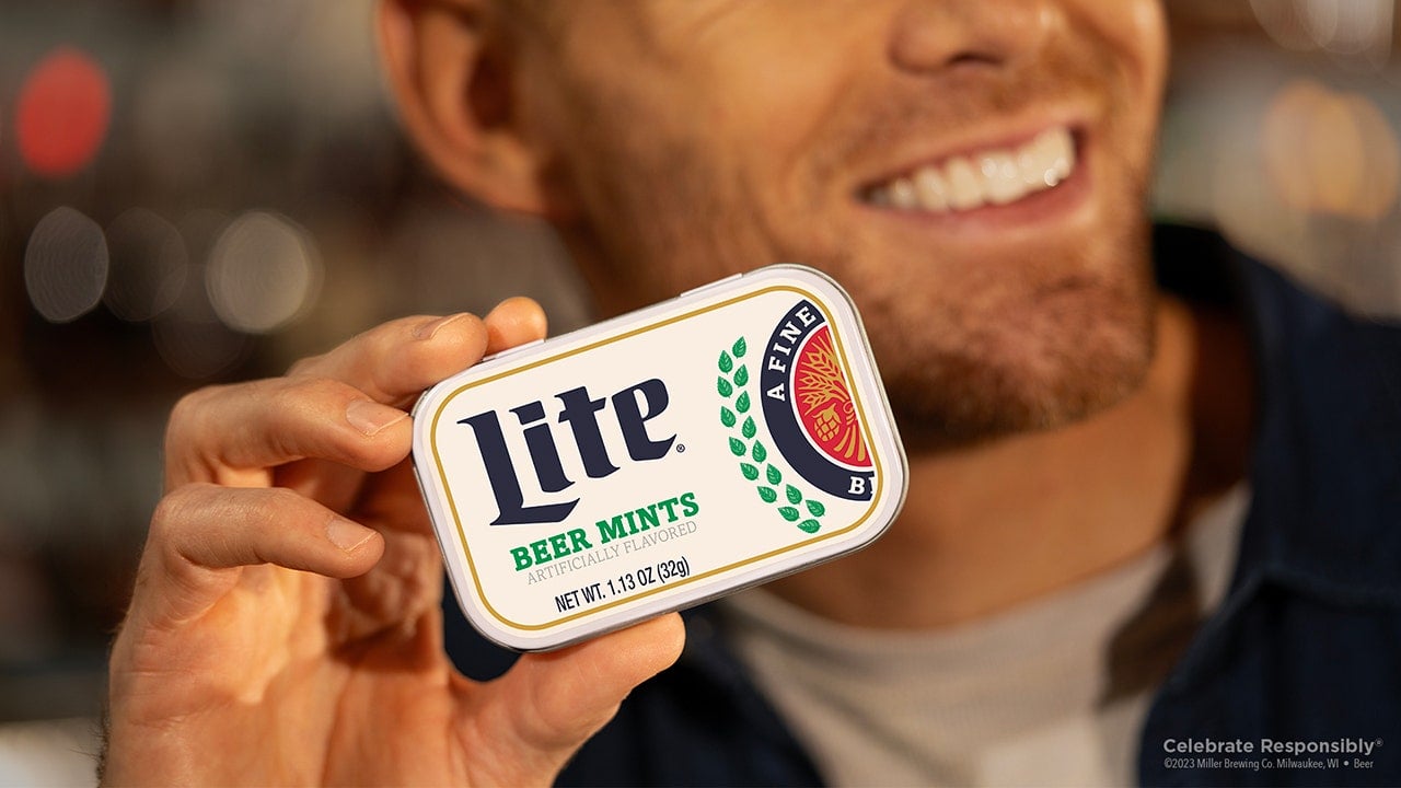 Featured image for "Miller Lite Introduces Beer-Flavored Mints for Dry January"