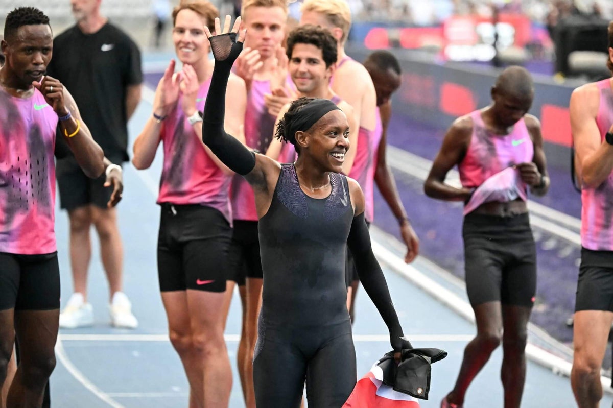 Featured image for Faith Kipyegon Sets New Record but Misses Sub-4-Minute Mile