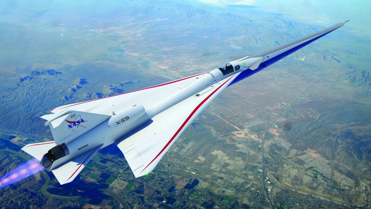 "NASA's X-59: A Patriotic Paint Job for the Quiet Supersonic Jet"