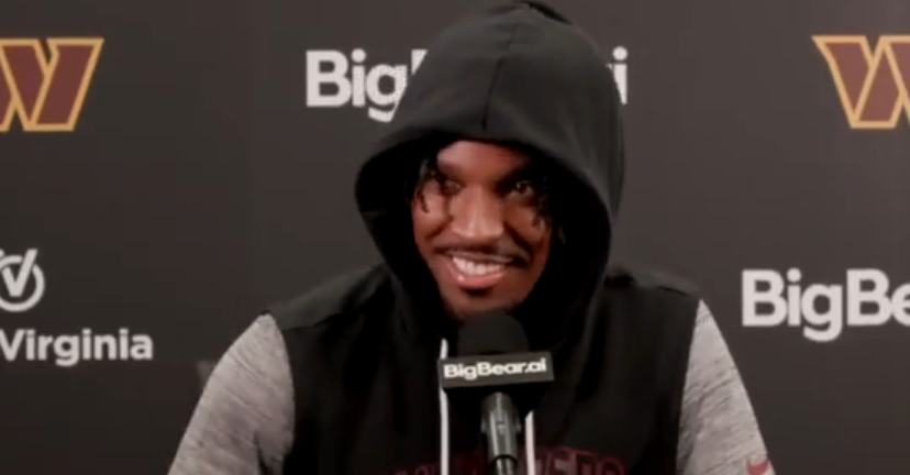 Featured image for Jayden Daniels feels good but his playing status depends on doctors