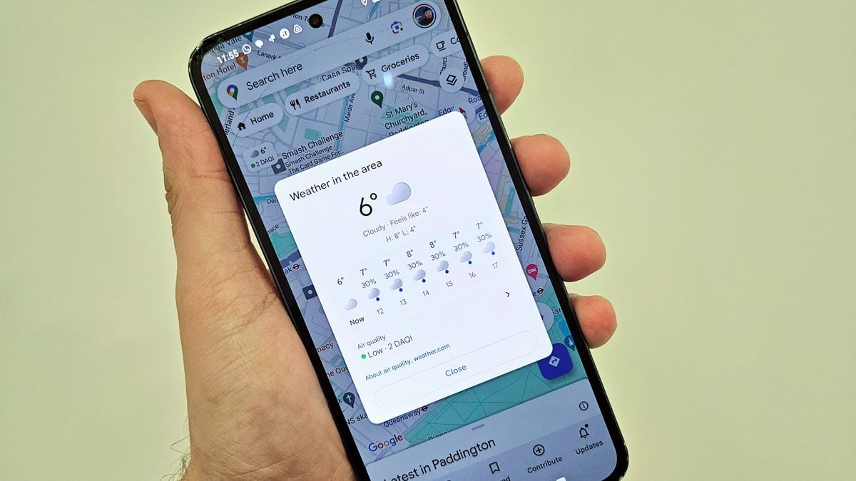 "Google Maps Enhances Android with Weather Info for Seamless City Exploration"