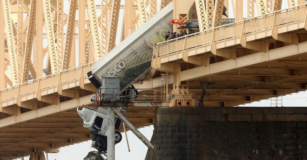 Featured image for "Firefighter's Heroic Rescue: Truck Hanging Over Kentucky Bridge"