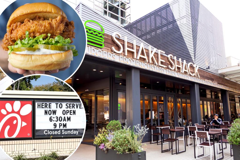 Featured image for "Shake Shack Offers Free Sunday Chicken Sandwiches, Takes Aim at Chick-fil-A"