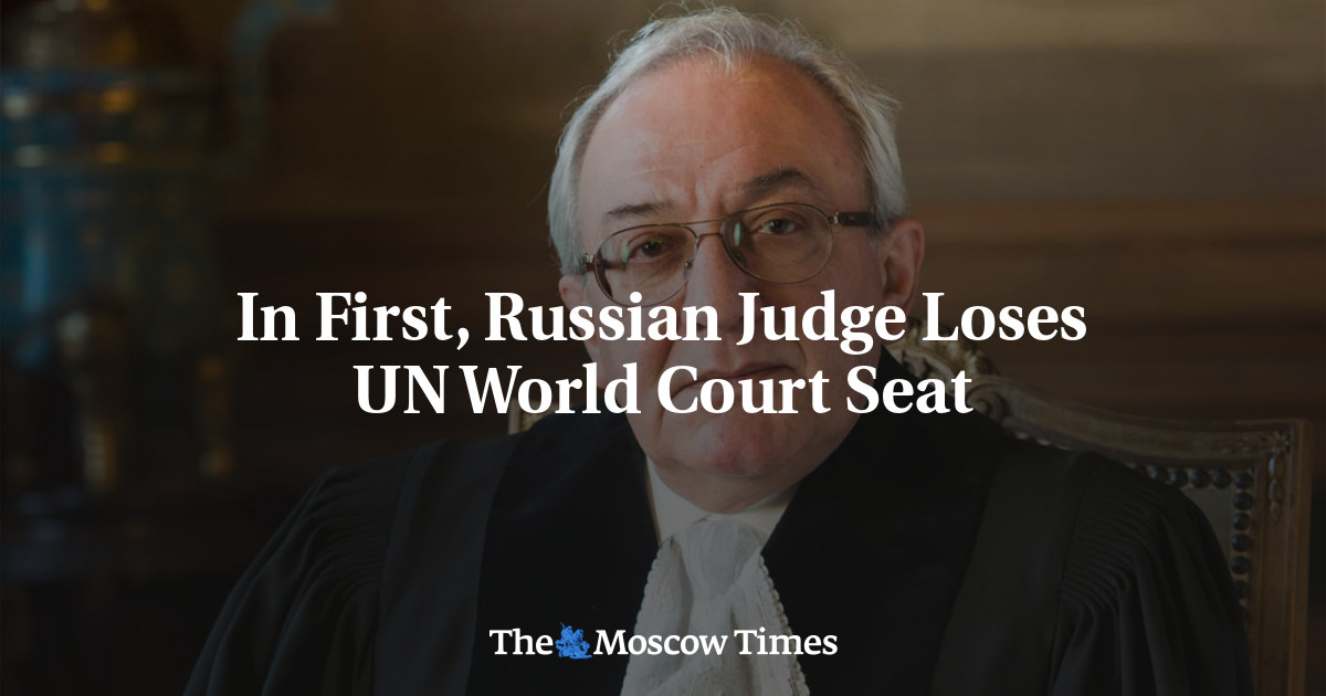 Historic Shift: Russian Judge Loses UN World Court Seat, South African Appointed