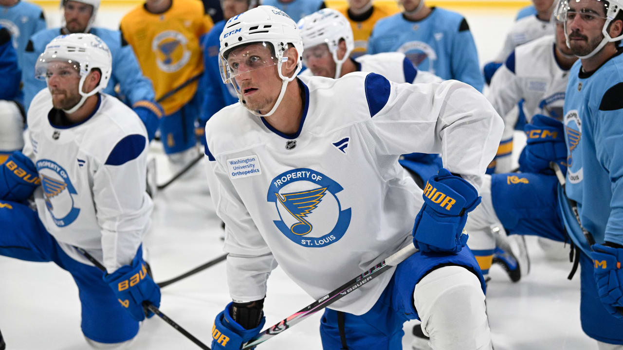 Featured image for Blues Kick Off Training Camp with High Expectations and Key Players