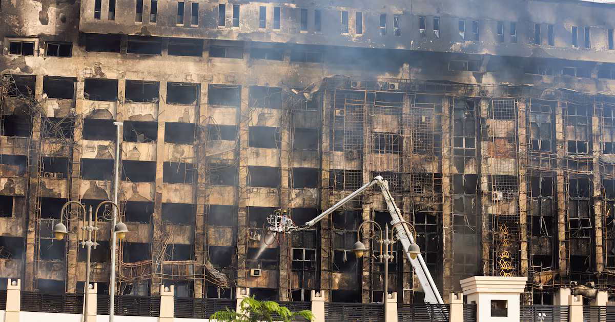 Massive Fire at Egypt's Ismailia Police Facility Injures Dozens