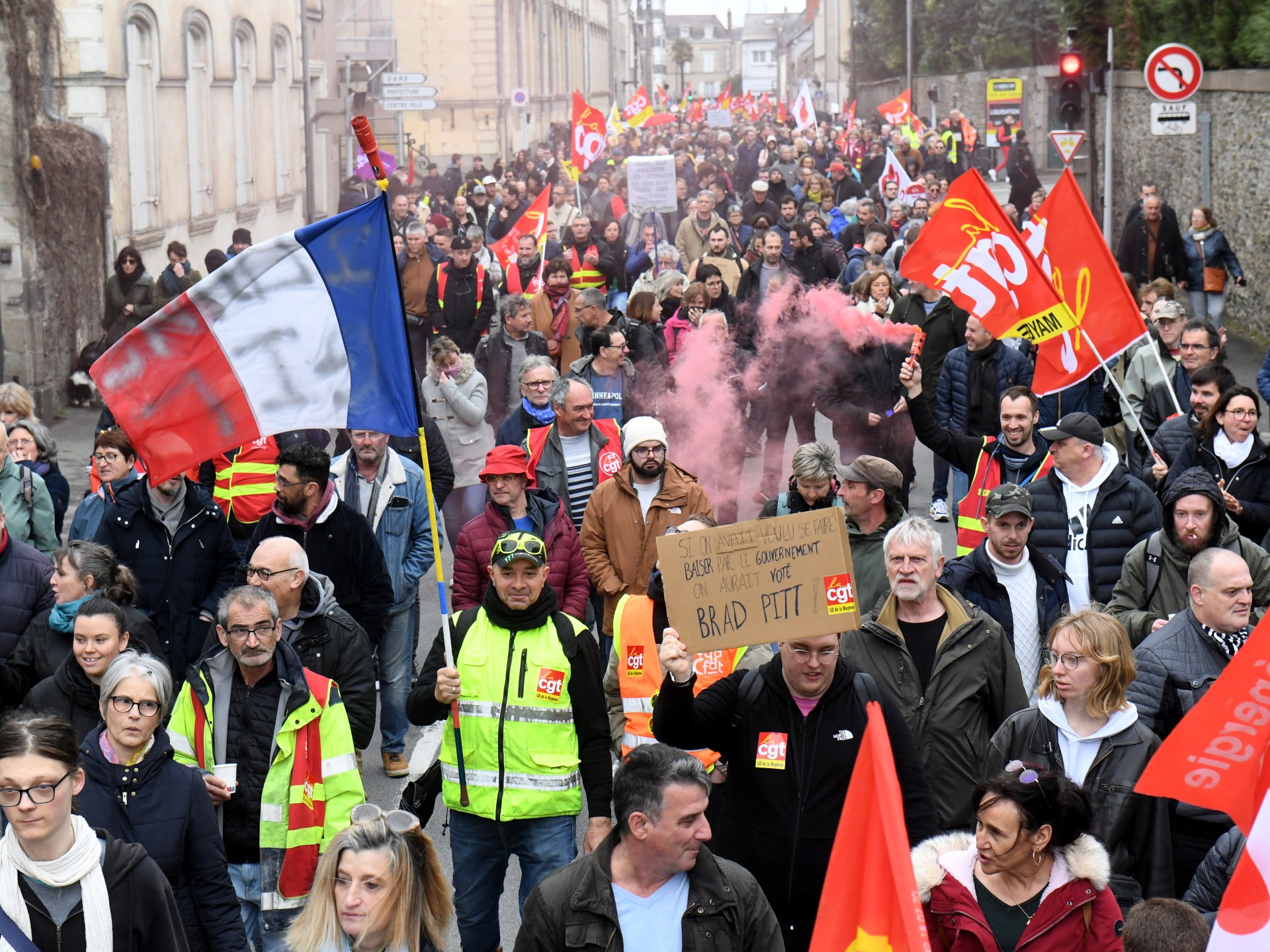Featured image for French pension protests disrupt Charles de Gaulle terminal and challenge Macron's presidency.