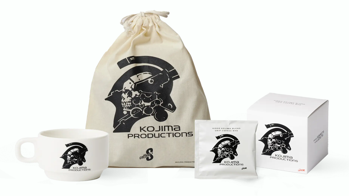 "Get Your Caffeine Fix with Hideo Kojima Productions' Coffee!"