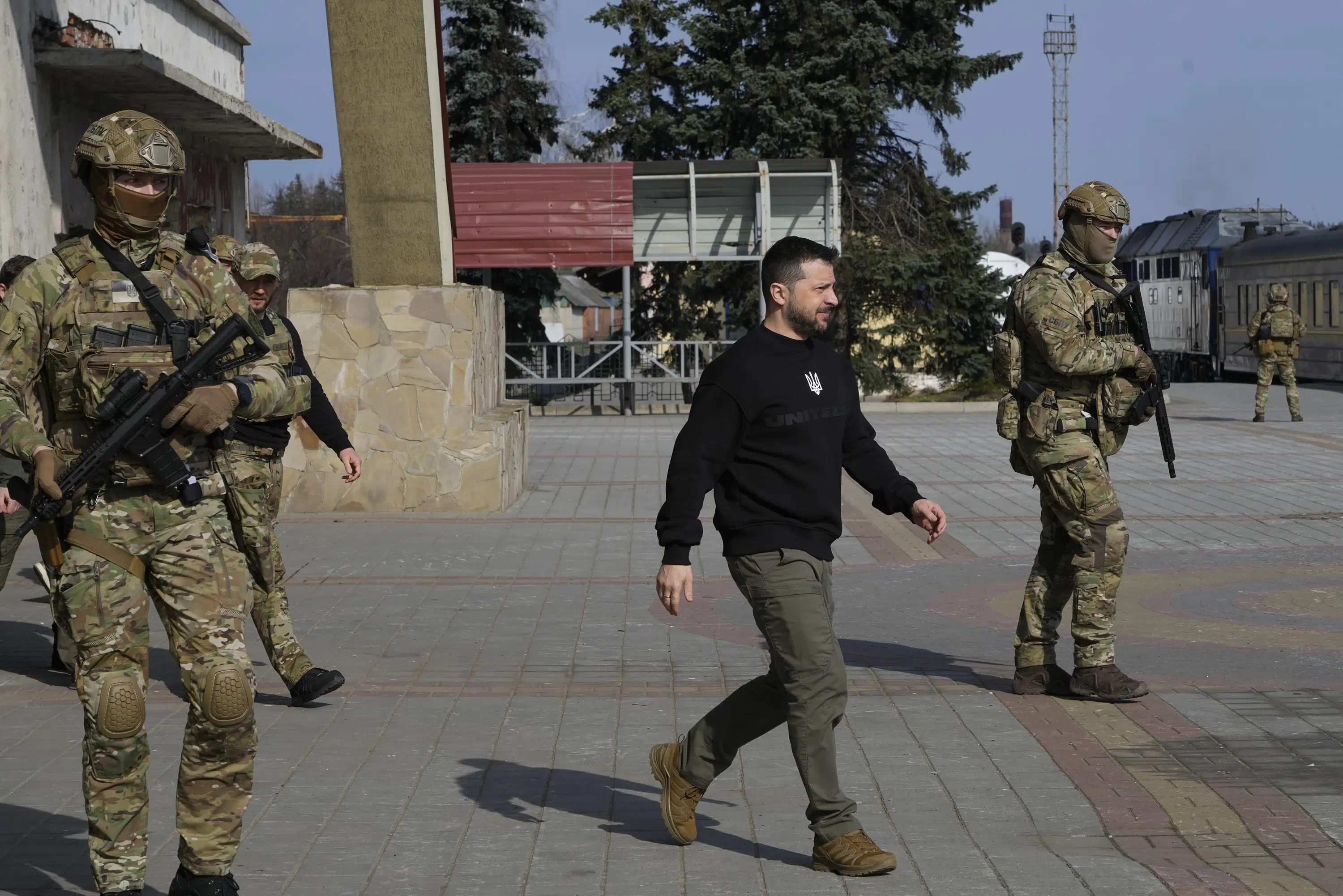 Zelensky's Tour of Ukraine's Front-Line Areas and Border Guards.