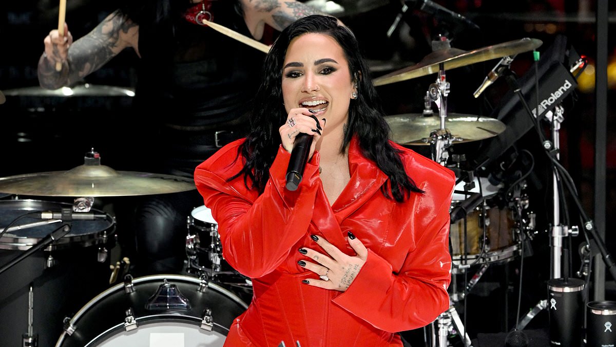 Featured image for "Demi Lovato's Controversial Performance at AHA Event Sparks Debate"
