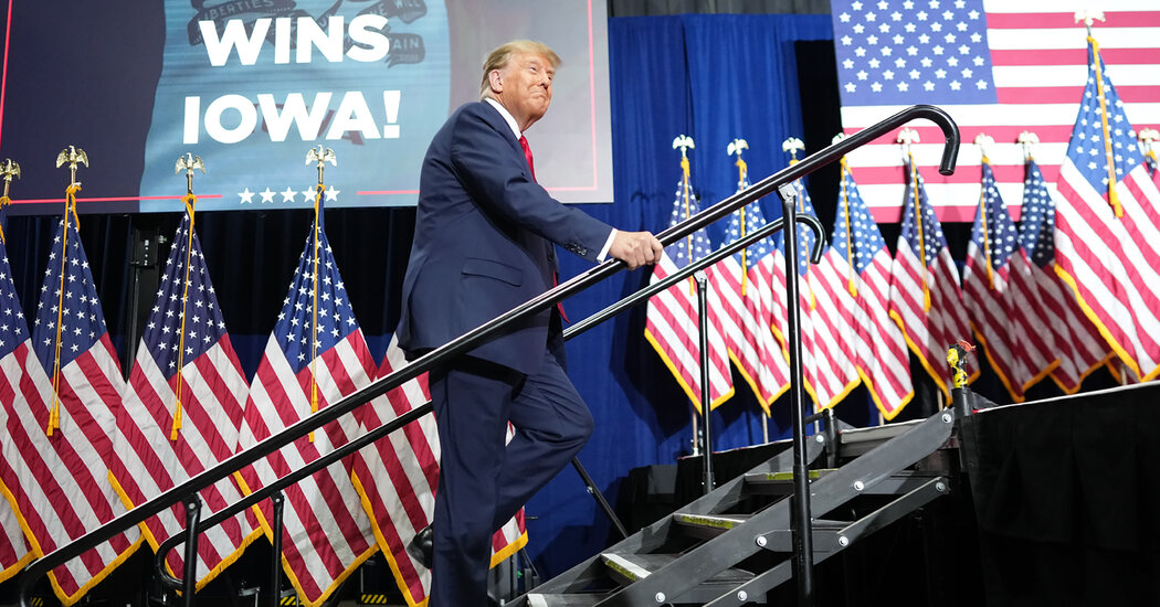 "Trump Triumphs in Iowa Despite Iceland's Volcanic Eruption"