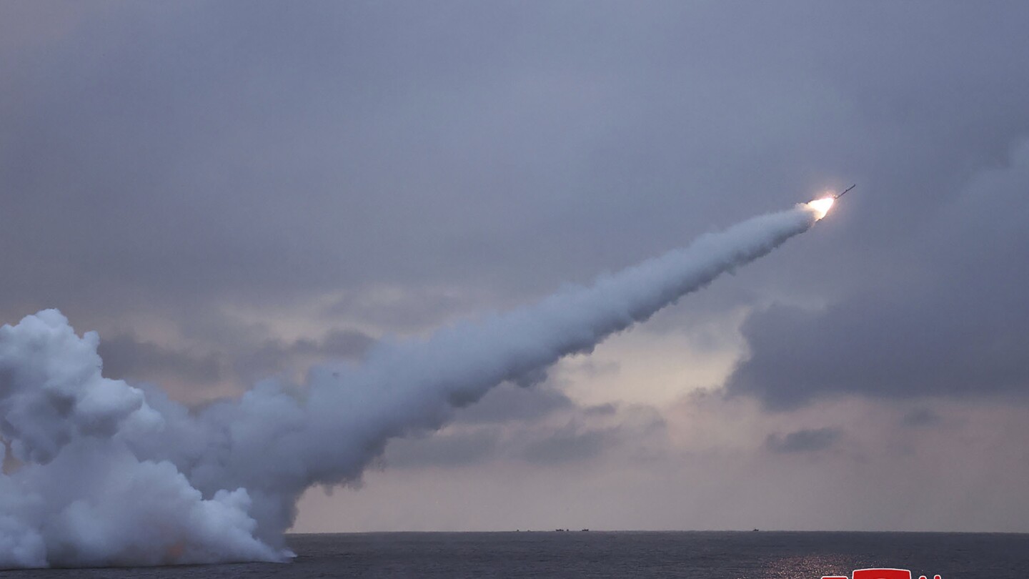 "North Korea Conducts Submarine-Launched Cruise Missile Tests Under Kim Jong Un's Supervision"