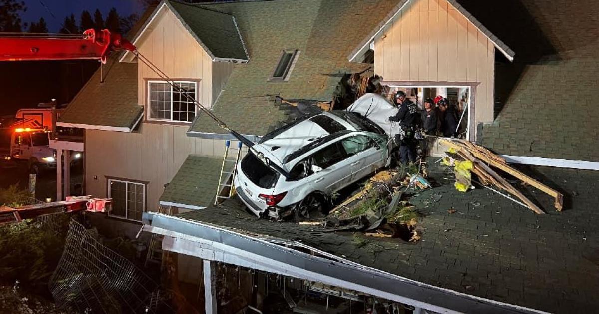 Featured image for California Home Damaged as SUV Crashes Through Second Floor