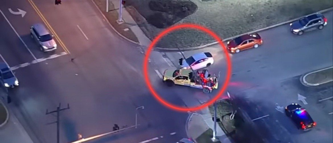 Rampaging Stolen Tow Truck Leads Police on Destructive Chase