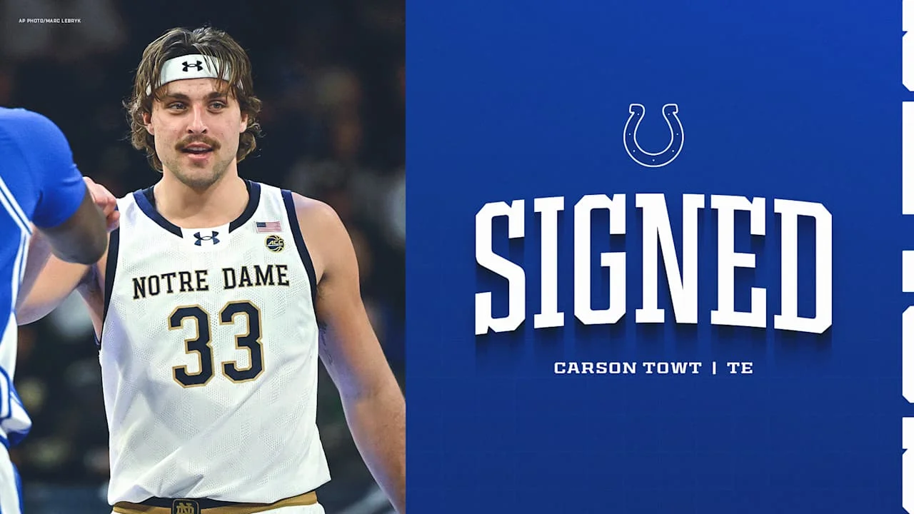 Colts bring in 6-foot-7 basketball standout Carson Towt as undrafted TE