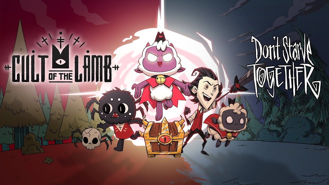 Featured image for "Cult of the Lamb and Don't Starve Together Unite in Creepy-Cute Crossover"