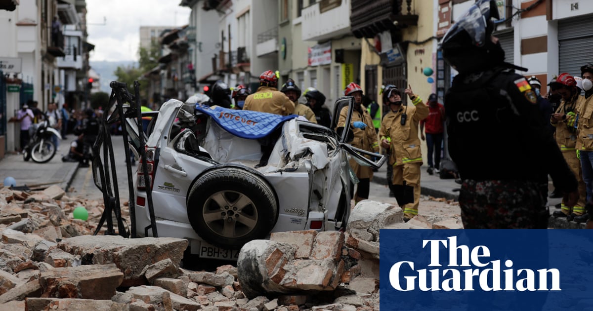 Deadly earthquake strikes Ecuador, leaving destruction in its wake.