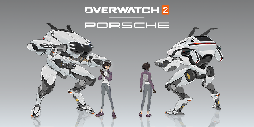 "Porsche-Inspired D.Va Mech Skins Rev Up Overwatch 2"