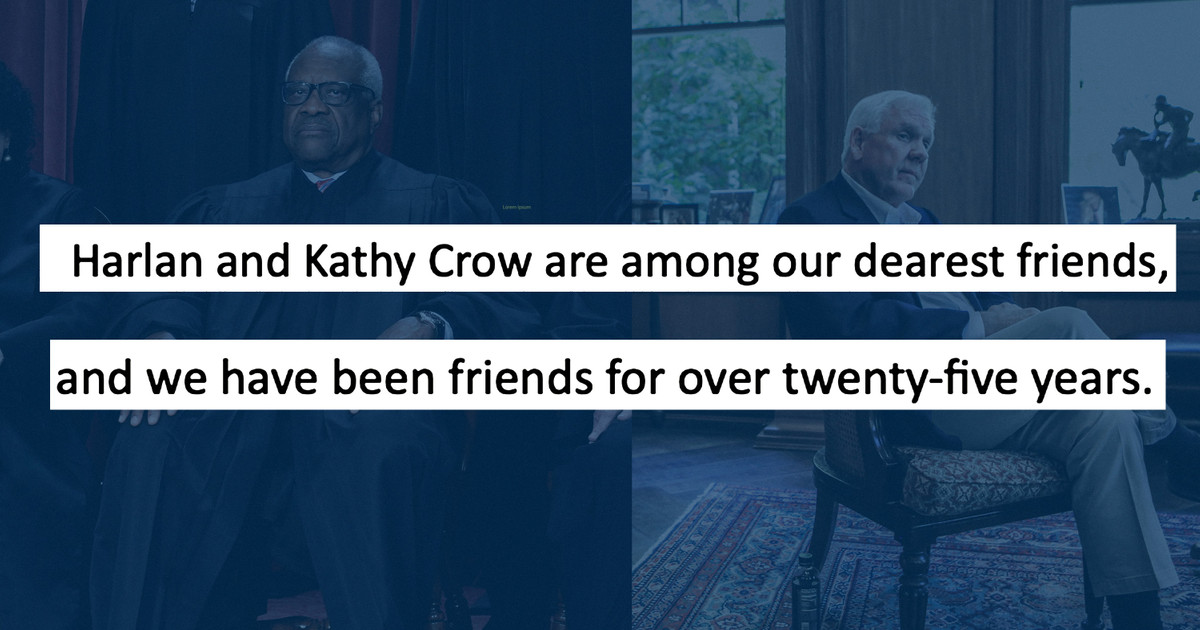 Clarence Thomas' Controversial "Family Trips" with GOP Megadonor