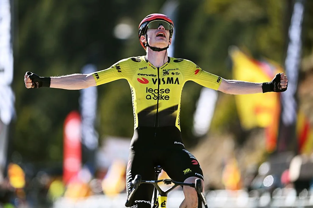 Vingegaard storms to solo Stage 5 win on Coll de Pal at Volta a Catalunya