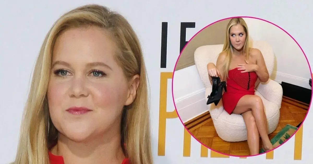 Featured image for Amy Schumer Flaunts New Look in Red Dress After Weight Loss
