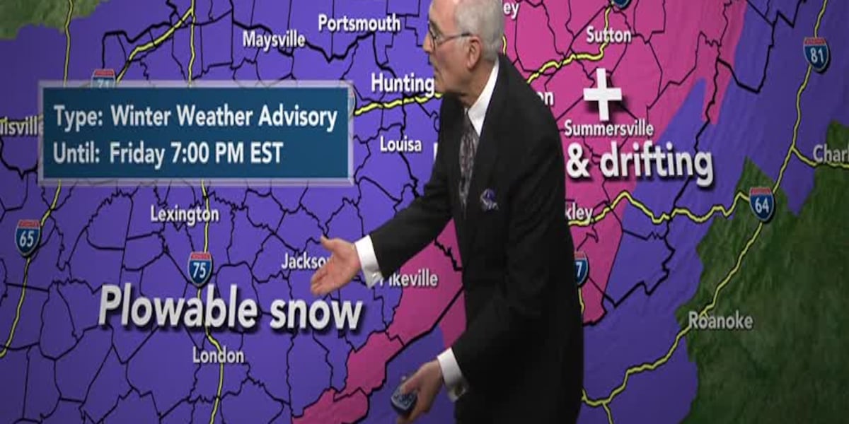 "State of Emergency Declared as Coldest Cities in West Virginia Face Zero Degrees and Snowstorm"