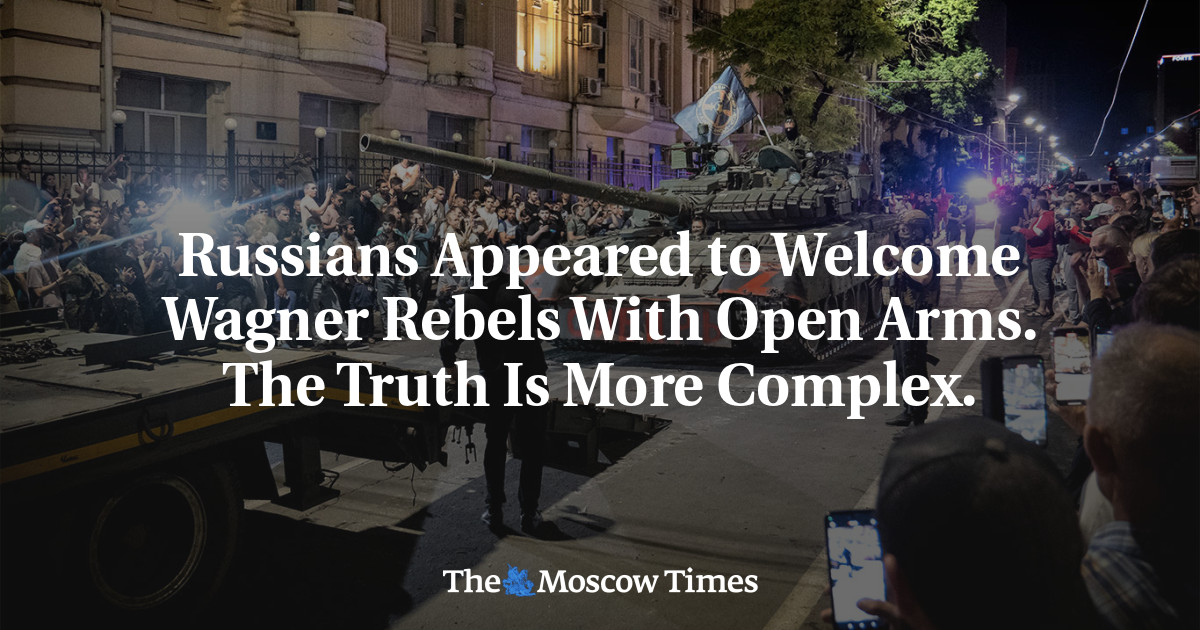 Featured image for The Complex Reality of Russians' Reception of Wagner Rebels