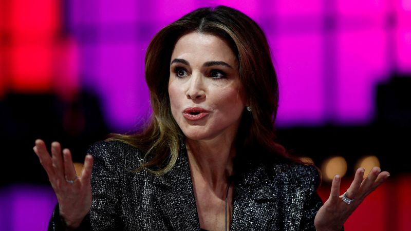 Featured image for "Queen Rania of Jordan condemns Western double standard amid escalating death toll in Gaza"