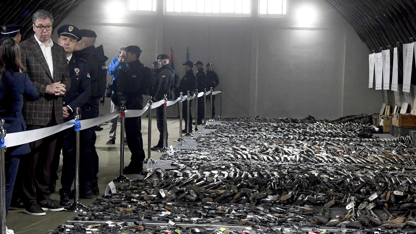 Serbia Surrenders 13,500 Weapons, Including Guns and Grenades.