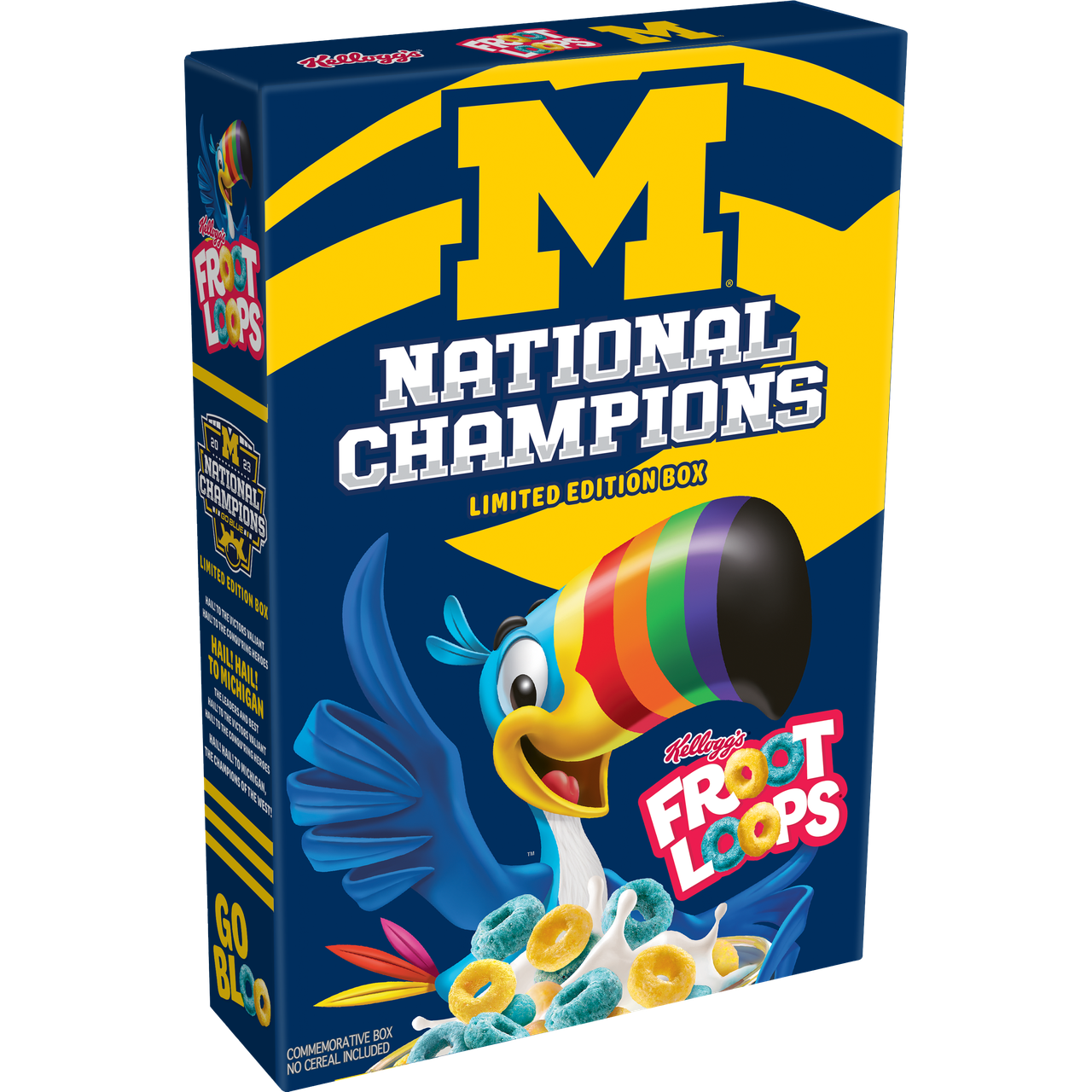Featured image for "Kellogg’s Releases Special Edition Froot Loops Box to Commemorate Michigan's National Championship Win"