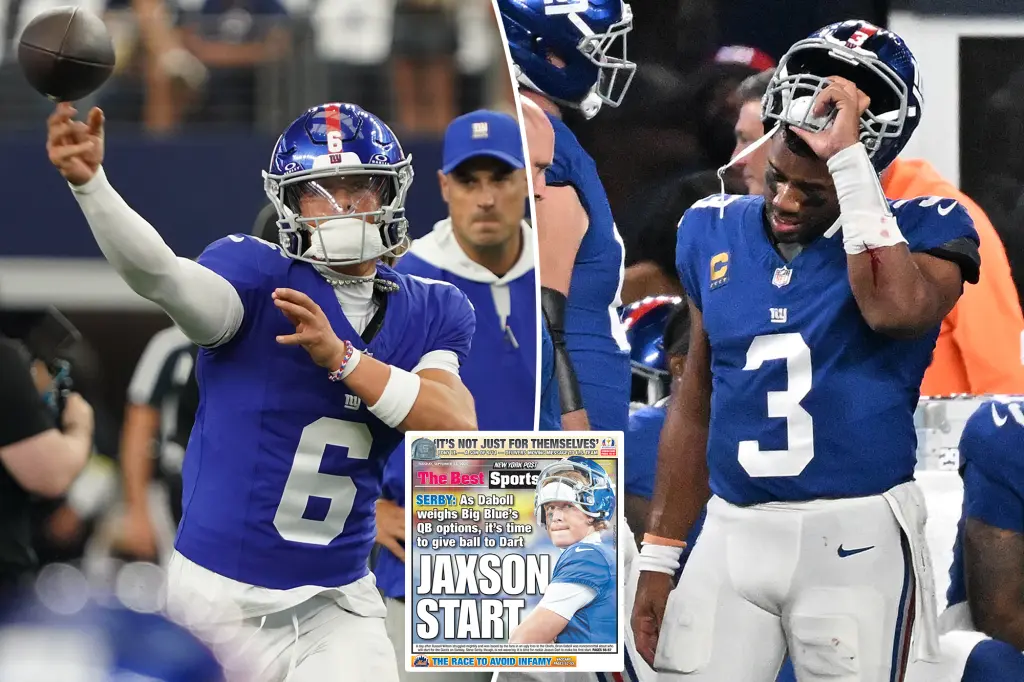 Giants to Start Rookie Jaxson Dart as QB Amid Wilson Bench