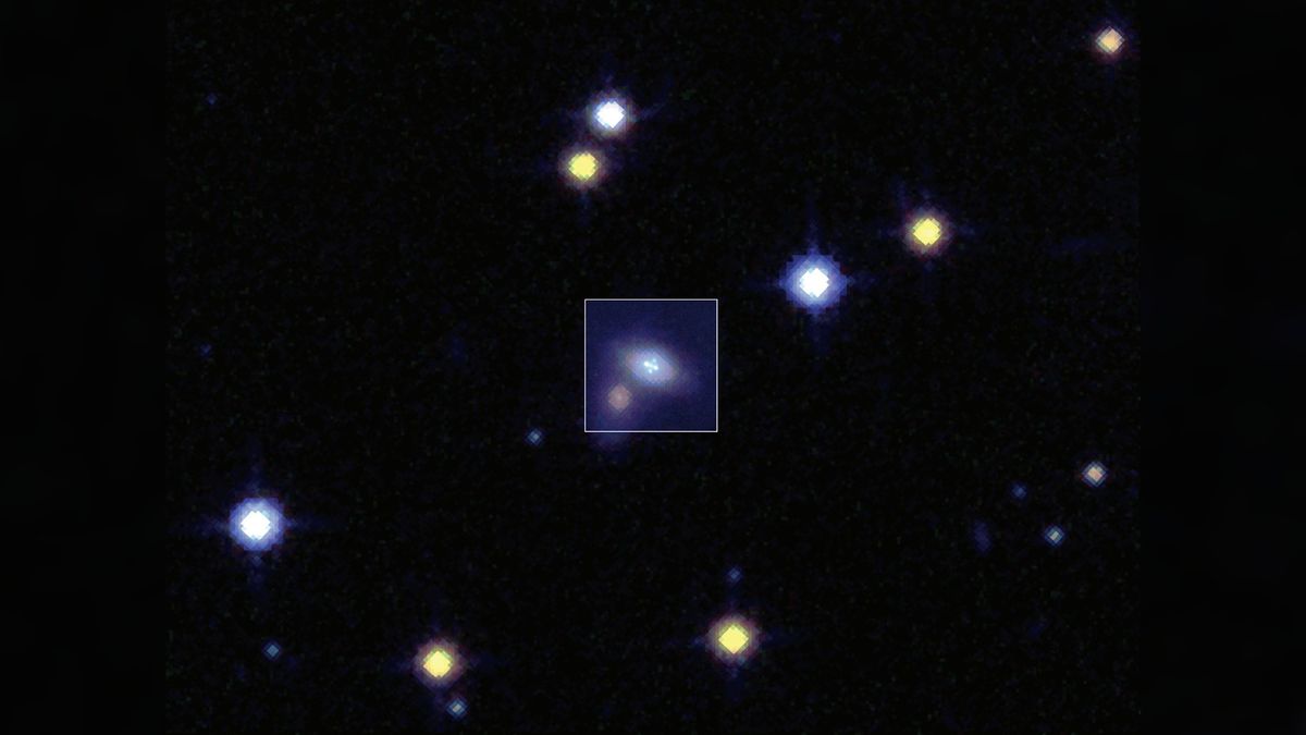 Featured image for "Rare Supernova Unveiled Through Einstein's Theory and Cosmic Magnifying Glasses"