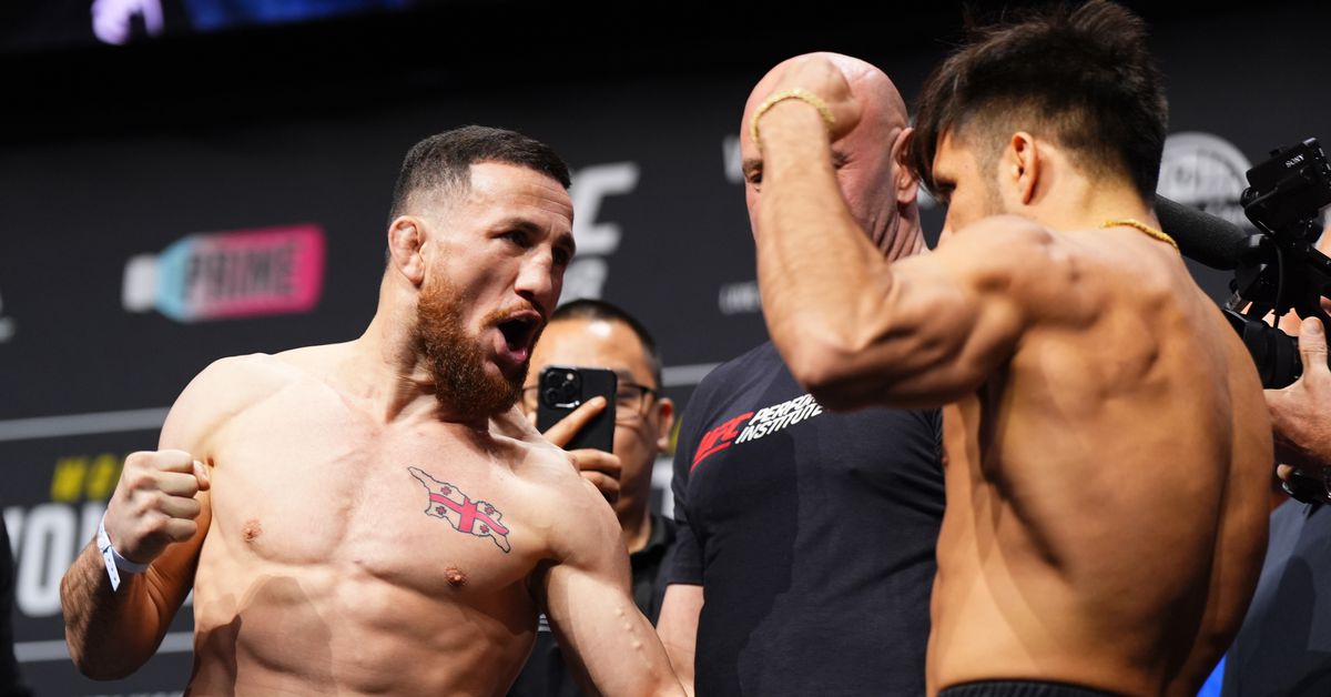 Featured image for "Merab Dvalishvili's Victory Over Henry Cejudo at UFC 298 Sets Stage for Title Shot Celebration with Meta's Mark Zuckerberg"