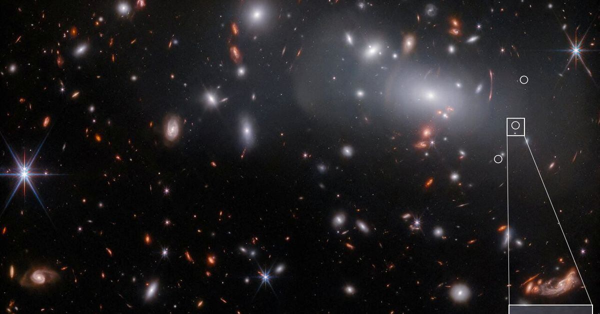 James Webb telescope discovers powerful early galaxies.