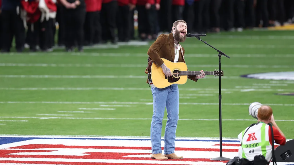 "Post Malone's Acoustic Rendition of "America the Beautiful" Wows Super Bowl Preshow Audience"