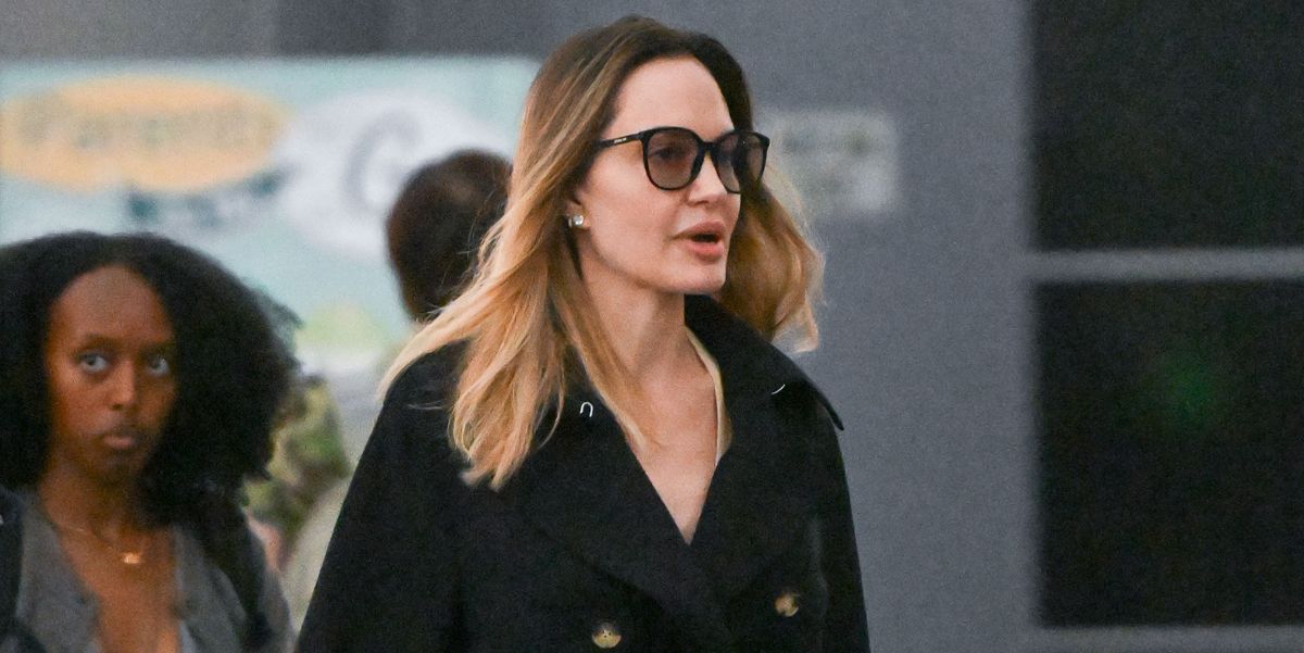Featured image for Angelina Jolie's Stylish Airport Outfit Inspires Trendy Trench Coat Look