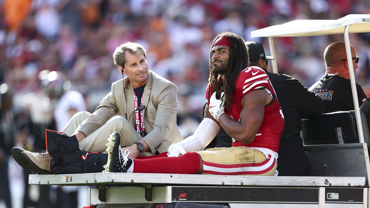Featured image for 49ers' Fred Warner Out for Season After Severe Ankle Injury