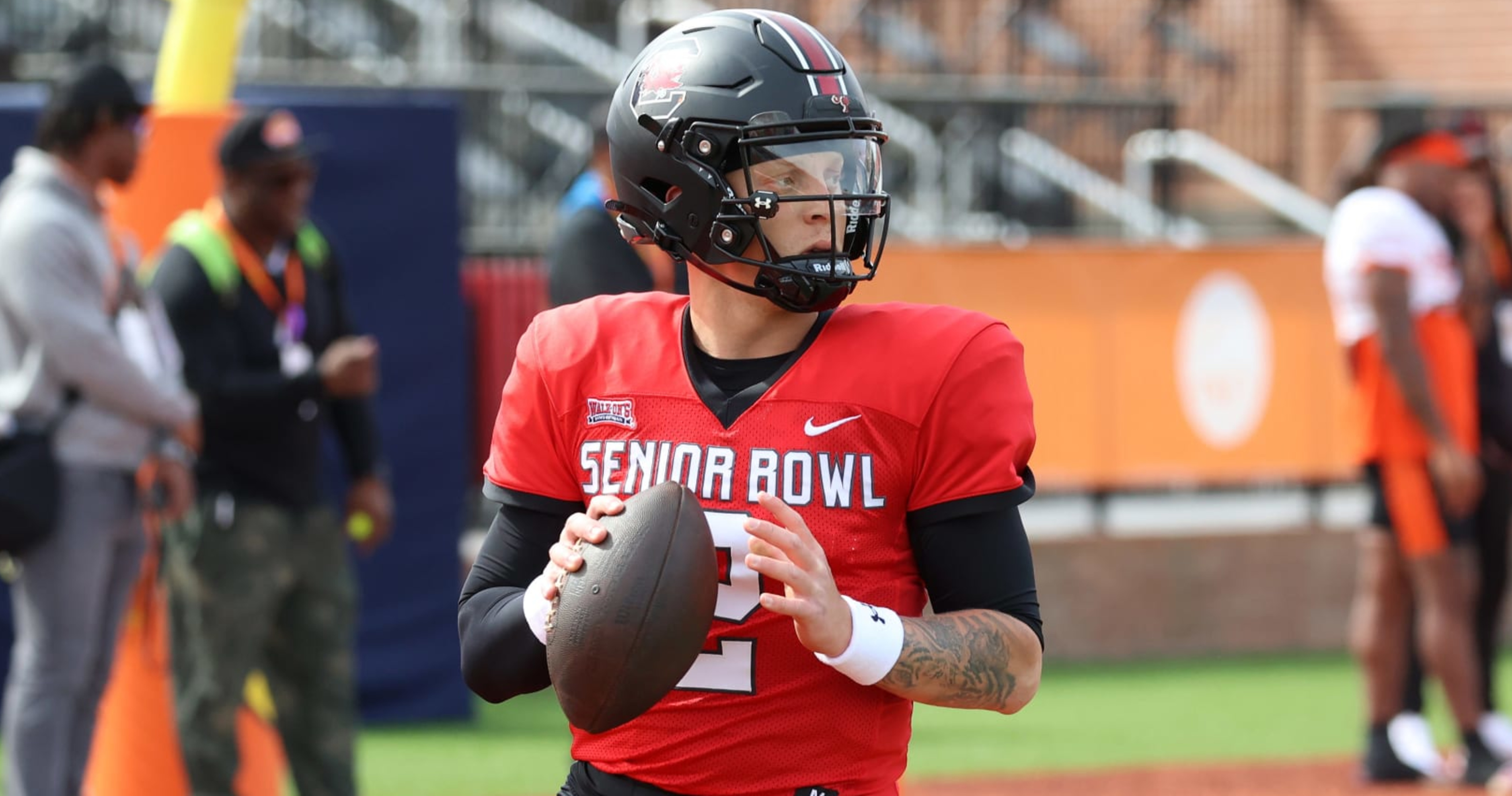 Featured image for "Senior Bowl 2024: Rattler, Nix, and Penix Standouts and Surprises"