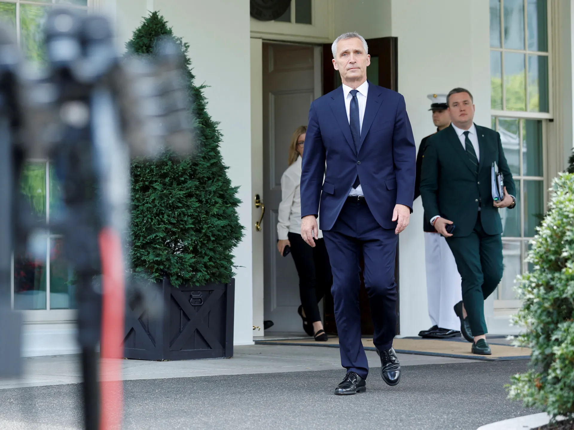 NATO Chief Previews Vilnius Summit at White House