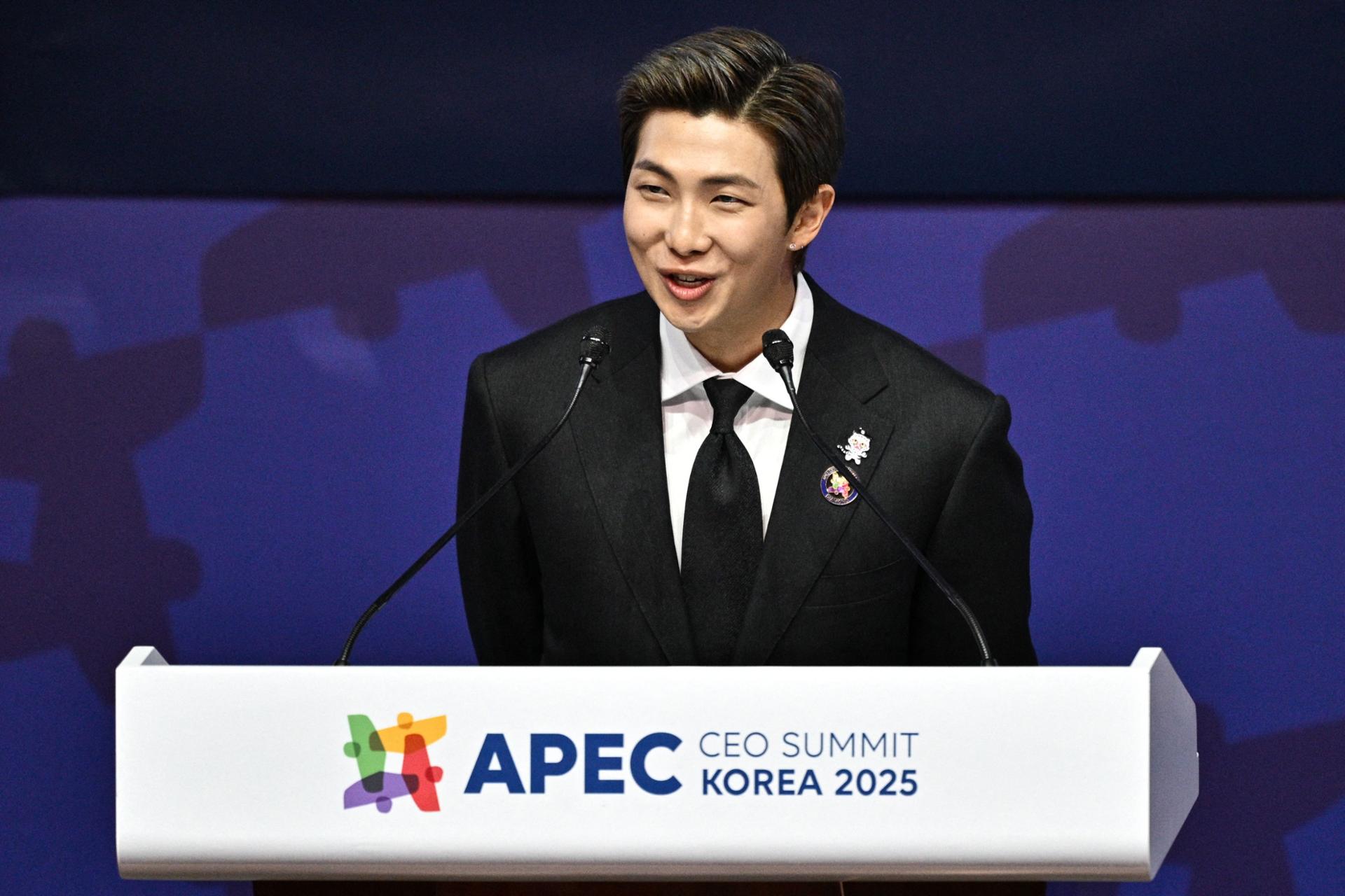 Featured image for BTS' RM Calls for Global Support of Culture and Creativity at APEC