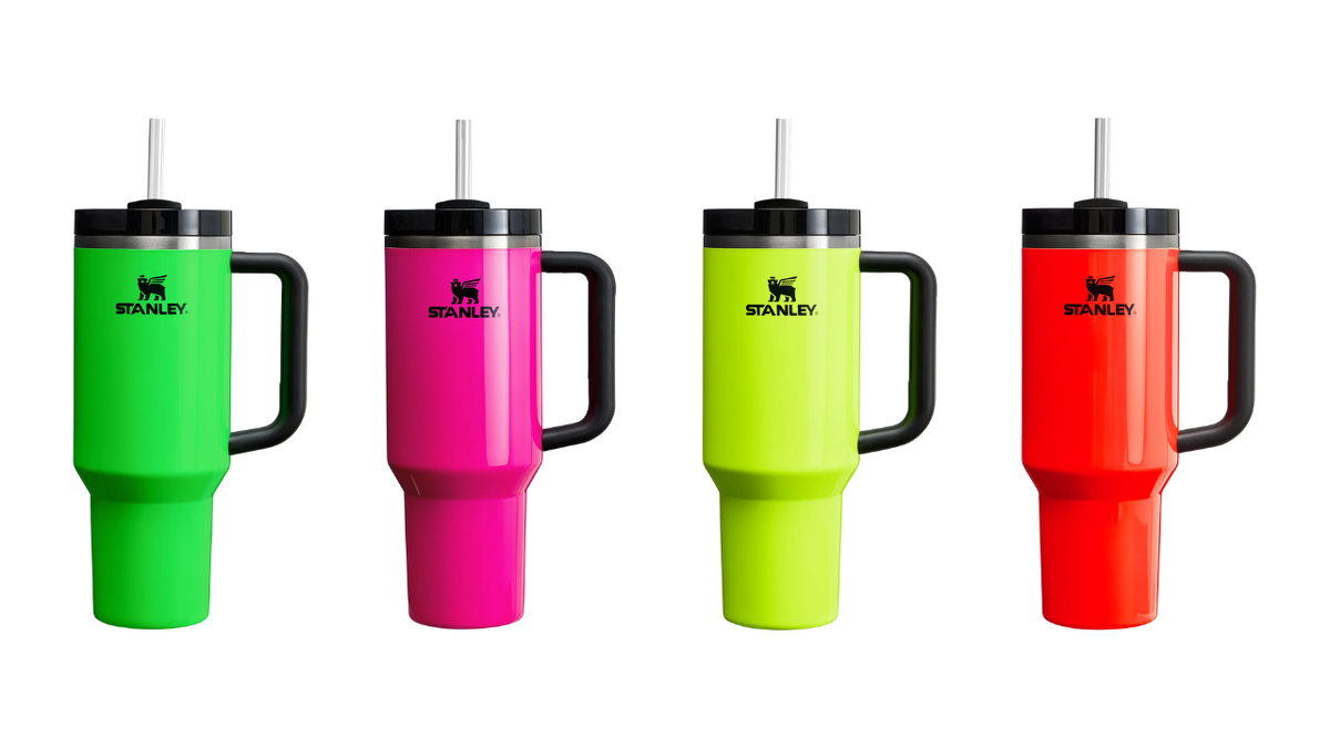 Featured image for "Stanley Unveils Electrifying Neon and Tigerlily Plum Tumblers"