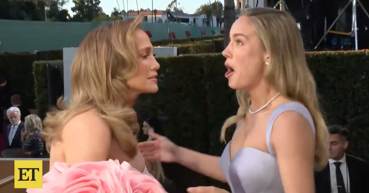 Featured image for "Brie Larson's Emotional Meeting with Jennifer Lopez at 2024 Golden Globes"