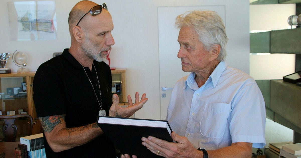 Featured image for Michael Douglas Visits Israeli Kibbutz Devastated on Oct. 7