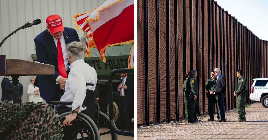 "Border Showdown: Trump and Biden Clash in Dueling Visits"