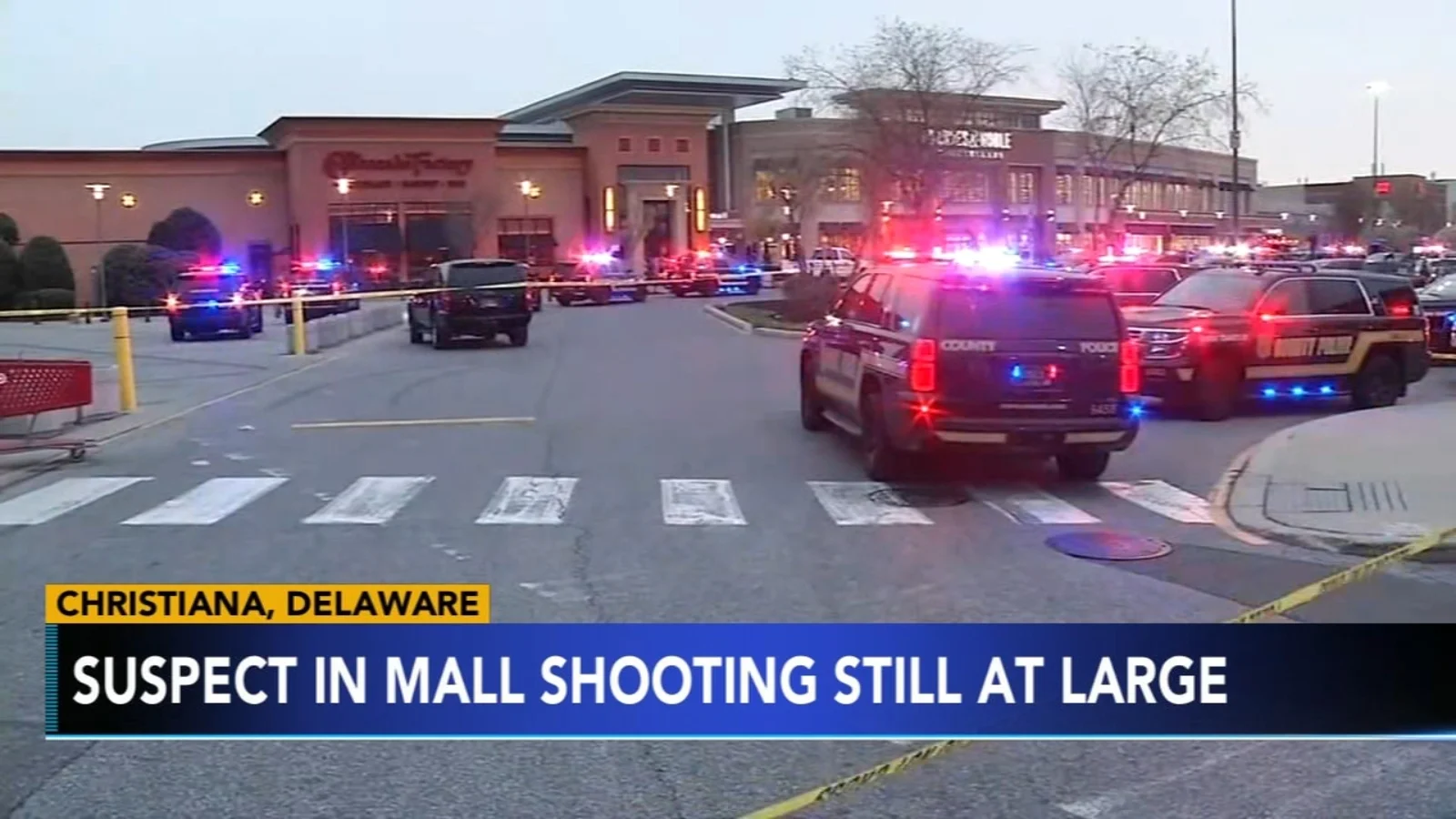 Police search for gunman after shooting at Christiana Mall in Delaware
