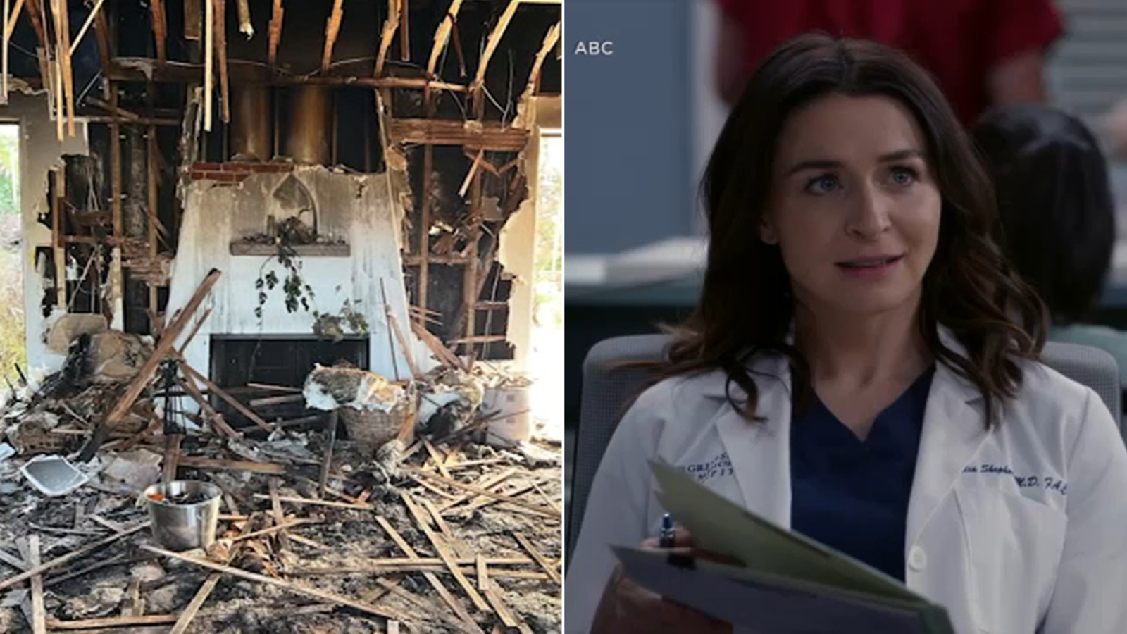 Featured image for Grey's Anatomy's Caterina Scorsone rescues children from house fire, pets lost.