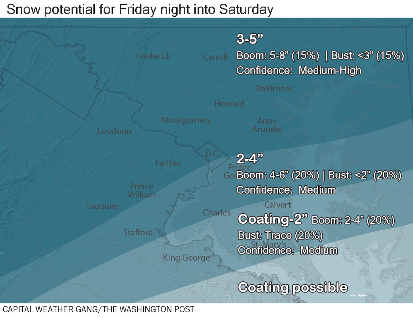 "Snowstorm Alert: Up to 5 Inches Expected in Washington, D.C. Area"