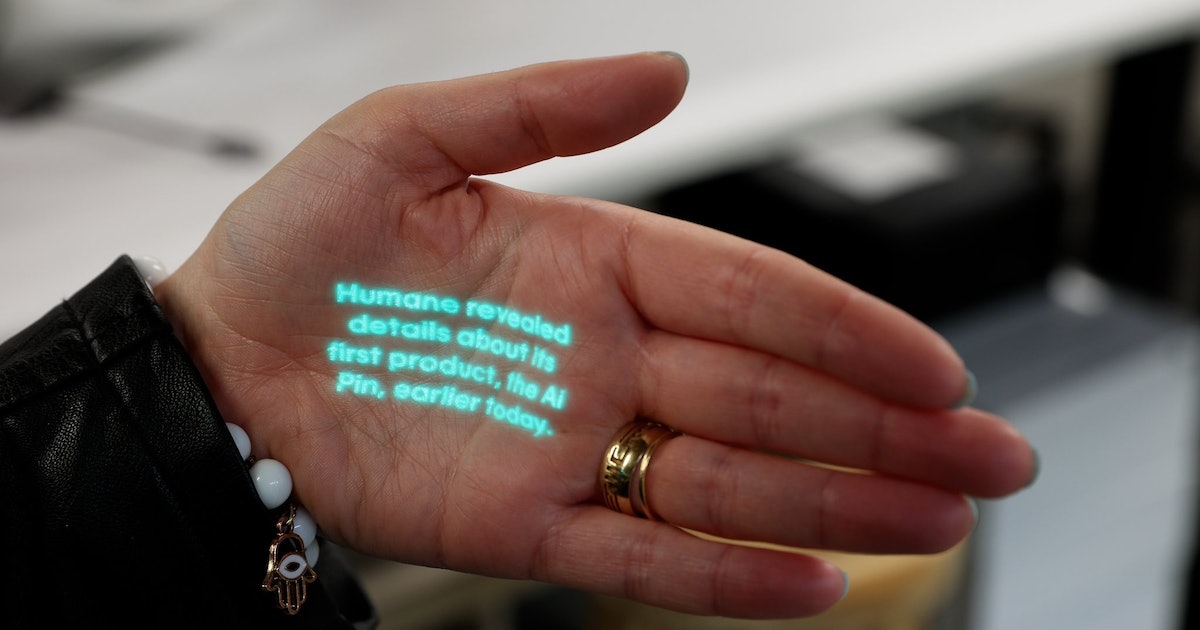 Featured image for "Introducing 'AI Pin': Humane's Revolutionary Wearable AI Projector"