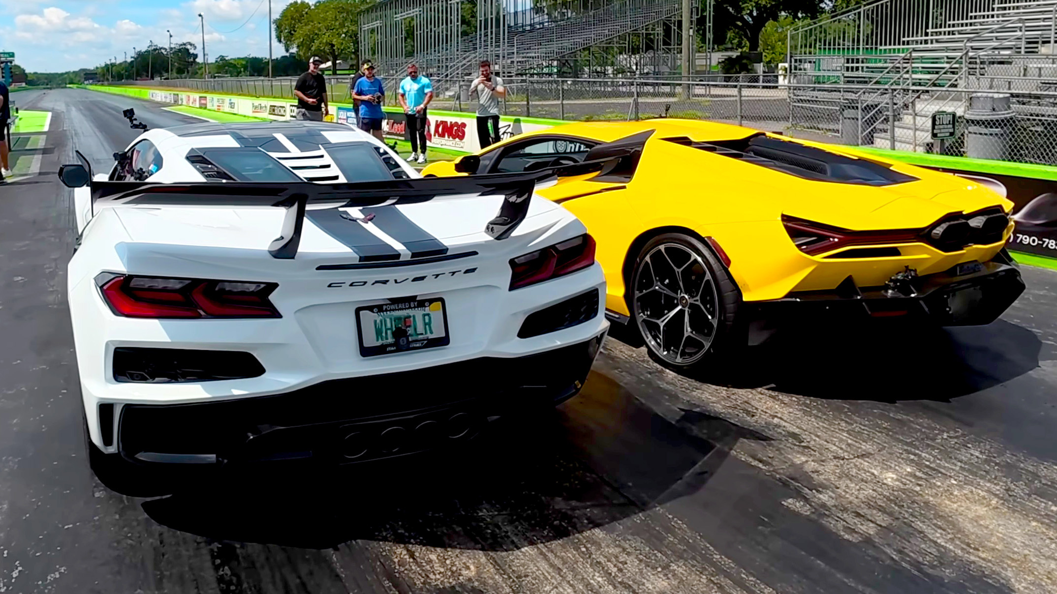 Featured image for Supercar Showdown: Corvette ZR1X Battles Lamborghini Revuelto in Record Race