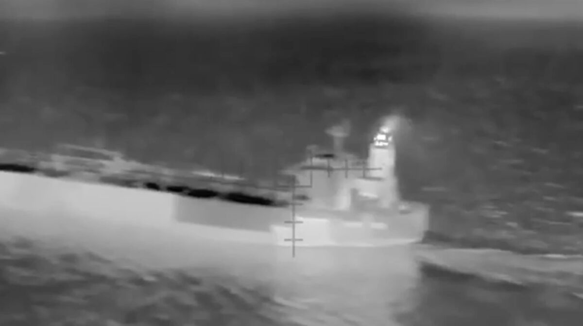 Featured image for Ukraine Launches First Attack on Russian 'Shadow Fleet' Tanker in Mediterranean